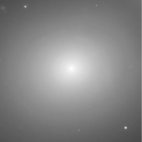 What type of galaxy is shown in the figure below?   A)  a giant elliptical B)  a regular spiral galaxy C)  an irregular galaxy D)  a barred spiral E)  a dwarf spiral