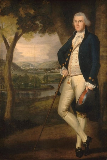 <strong> What is the most likely reason that the artist of this portrait depicted merchant Daniel Boardman as a country gentleman?</strong> A) Merchants preferred to be shown in grand style, whether or not this was accurate. B) Visual images in the portrait that represented his role as a merchant emphasized his success. C) The life of a prosperous merchant was not perceived as being most compatible with republican virtue. D) By presenting himself as a simple working man, Boardman believed he would gain more business from his customers.