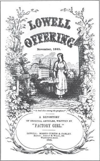   -How was the title page of the last issue of the Lowell Offering deceptive in the message it was sending to its readers? A)  Mill women had few opportunities to educate themselves while working at Lowell. B)  Mill work was demanding and overwhelming. C)  The Lowell mills were located in an arid and bleak region of New England. D)  Mill women earned less money than their female contemporaries in domestic service.