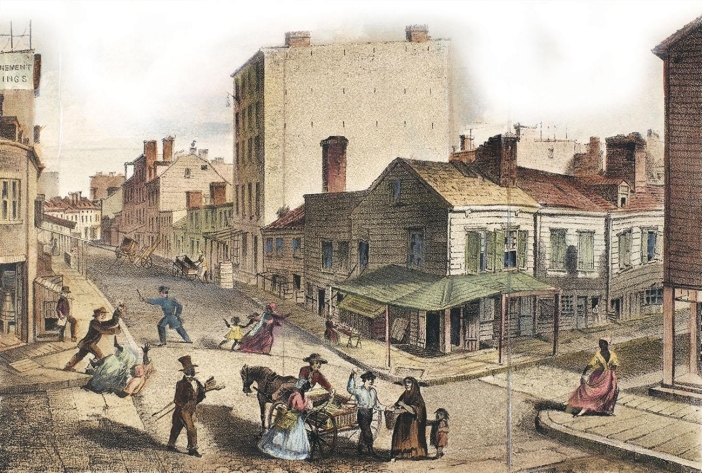   -What factor most contributed to the decline of  walking cities  and allowed city dwellers to live farther away from the core center of the cities where they worked? A)  improvements in mass transportation such as the omnibus and steam-powered locomotive B)  a rising crime rate within the centers of cities C)  poor sanitation and lack of healthy drinking water within the city's core D)  a desire to move away from areas populated by immigrants and the poor