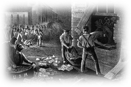   -How do the actions depicted in the cartoon New Method of Sorting the Mail, which shows the people of Charleston burning abolitionist materials sent through the United States Postal Department, mark a turning point between the antislavery and proslavery forces in the United States? A)  Physical violence between both groups became more frequent. B)  The burning of the U.S. mail made slavery a national issue instead of a local one. C)  This situation led to a greater number of women joining the abolitionist movement. D)  Abolitionists began to call for immediatism, rather than gradual emancipation for slaves.