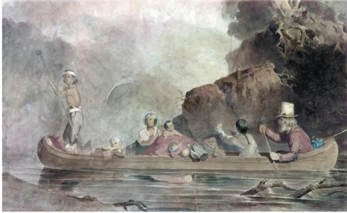   -How did John C. Frémont's 1845 published account of his explorations with the Army Topological Corps affect Americans' attitudes about the West? A)  Stories about hostile Indian attacks frightened many potential settlers from traveling to the West. B)  The adventures of American fur trappers gloried life in the West for many Americans. C)  Explanations about the harsh weather conditions, including freezing winter blizzards and summer droughts, convinced settlers that the West was not suitable for habitation. D)  The myth of the  Great American Desert  was dispelled with evidence that the Great Plains were a fertile area for settlement.