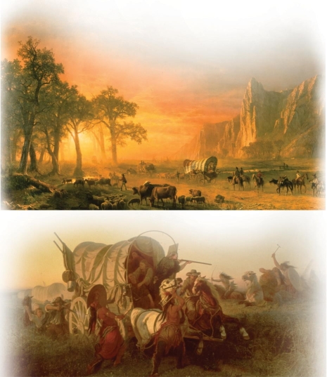 <strong> Why did the workload of women double when their families moved westward?</strong> A) Women continued to care for the children but also made the major economic decisions for their family. B) Men took on many risks during the trek and often died, leaving women to care for their families on their own. C) Men were often absent to hunt, forage, and scout for the best trails. D) Women maintained traditional roles within the family but also had to take on jobs usually reserved for men.