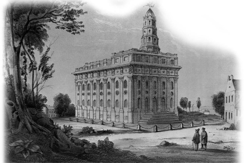   -What important message did the architecture and designs of the Mormon temple in Nauvoo, Illinois, send to both Mormon and non-Mormon members of that community? A)  The imposing height of the temple reflected Mormons' power and success in Nauvoo. B)  The Egyptian Revival style of architecture connected the temple to sepulchral gloom. C)  The numerous columns symbolized the practice of men taking more than one wife. D)  Its location in a large open space reflected Mormons' desire for isolation from others.