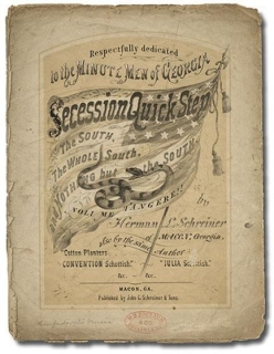     -Even though the Union poster  The Eagle's Nest  and the Confederate song sheet  Secession Quick Step  sent different messages to the public in order to boost morale at the beginning of the Civil War, they both . A)  used patriotic symbols and themes associated with the American Revolution B)  upheld the values found in the United States Constitution C)  emphasized the importance of states' rights over a strong central government D)  utilized quotes made by Andrew Jackson during his presidency