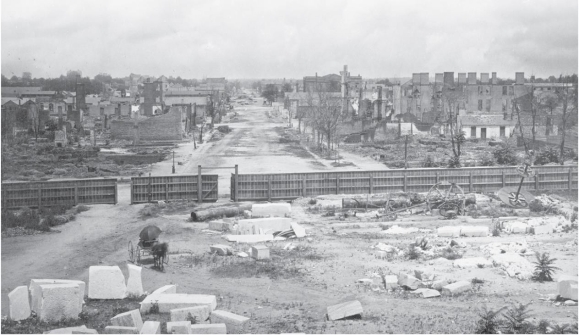   -This photograph showing the ruins of Columbia, South Carolina, after Union forces set fire to it demonstrates the . A)  dangers of a successful slave insurrection B)  results of an unsuccessful attempt to hold peace negotiations in that city C)  Union's desire for vengeance on South Carolina, which started the secession movement D)  Confederacy's reluctance to defend one of its greatest strongholds