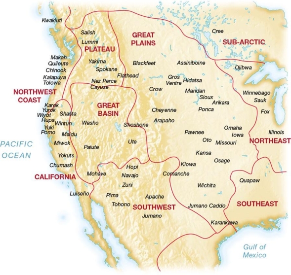 <strong> What generalization can be made about the Native American tribes who lived in the Trans- Mississippi West?</strong> A) Geographic isolation resulted in a lack of contact with Euro-American groups until the early nineteenth century. B) Most tribes were migratory and traveled through different geographic regions. C) Geography divided them into diverse culture groups who adapted to different natural environments. D) Most tribes had been forcibly relocated to this region by the American government.