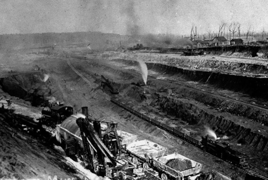   -Why was the mining industry able to use environmentally harmful methods such as open-pit mining in places like Minnesota's Mesabi Range as illustrated in this photograph? A)  The harmful effects of open-pit mining were limited to minimal scarring on the landscape. B)  An environmental movement had not yet been created in the United States. C)  Western states did not have the political power to regulate the mining industry. D)  Political officials in the West received kickbacks and bribes from the mining industry.