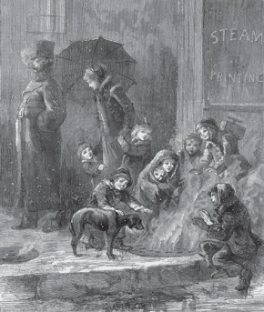  -What did the creator of The Hearth-Stone of the Poor featured in Harper's Weekly most likely hope that viewers would notice about the wealthy couple in this illustration? A)  their stylish clothing B)  their indifference C)  their care for their own children D)  their proud bearing