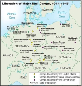     -What conclusion can be reached about the Holocaust based on this graph and map? A)  More German Jews died during the Holocaust than did those from other European nations. B)  Most Jews survived the concentration camps rather than dying there. C)  Although most concentration camps were in Germany, most of the Jews who died in the Holocaust came from Eastern Europe. D)  Adolf Hitler was successful in completely eliminating Europe's Jewish population.