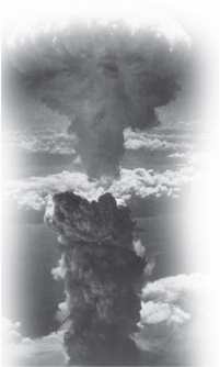   -Images such as this one of the atomic bomb that destroyed much of Nagasaki attest to the A)  sound reasoning behind President Truman's decision to drop the bomb B)  courage of those who developed the atomic bomb C)  psychological impact of the atomic bomb D)  carelessness of the Americans in using the atomic bomb
