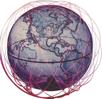 <strong> This illustration from Life magazine showing the orbits of the Sputnik satellite characterizes the threat from the Soviet Union to the United States as being .</strong> A) easily penetrable B) purely fantastic C) inescapable D) more symbolic than real