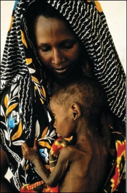     -How did these contrasting images from the early 1990s of a starving Somali woman and her child and of Somali rebels dragging the corpse of an American soldier through the streets of Mogadishu, Somalia, impact the American public's perception of African nations like Somalia? A)  Both images caused the United States to appeal to the United Nations to send aid and peacekeeping forces to Somalia. B)  Both images convinced President Clinton to submit to the public demand of withdrawing American troops from Somalia. C)  Both images encouraged Americans to view African nations as dysfunctional places where famine and fighting were endemic. D)  Both images rallied popular support for aiding the poor in East Africa, prompting President George H. W. Bush to send American troops to Somalia.