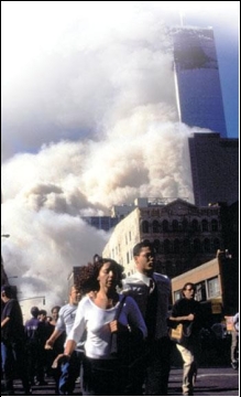     -How do both the photograph of the 9/11 attacks on the World Trade Center and Clay Bennett's 2002 Pulitzer Prize-winning cartoon criticizing the 2001 Patriot Act address a familiar wartime dilemma? A)  The government had to determine how to protect the nation against enemy agents operating on American soil while safeguarding the privacy rights of Americans at the same time. B)  The government had to address criticism that it had failed to prevent the 9/11 attacks and justify why it arrested many Arabs and Muslims in response to this attack. C)  The government had to develop new safety measures to protect the American public while also permitting torture as an interrogation tactic on captured suspects. D)  The government had to establish new measures for gathering intelligence in order to prevent domestic attacks while simultaneously deciding if search warrants for Internet and phone records were constitutional.