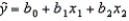 A multiple regression model has the form   .The coefficient b<sub>1</sub> is interpreted as the change in the average value of y per unit change in ________ holding ________ constant.