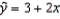 The regression line   has been fitted to the data points (4, 8) , (2, 5) , and (1, 2) .The sum of the squared residuals will be: A)  7 B)  15 C)  8 D)  22
