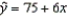 A regression analysis between sales (in $1000)  and advertising (in $100)  resulted in the following least squares line:   .This implies that if advertising is $800, then the predicted amount of sales (in dollars)  is: A)  $4875 B)  $123,000 C)  $487,500 D)  $12,300