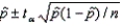  Assuming that all necessary conditions are met, what needs to be changed in the formula   so that we can use it to construct a (1 - \alpha )  confidence interval estimate for the population proportion p? A)  should be replaced by p. B)  t \alpha  should be replaced by z \alpha . C)  t \alpha should be replaced by t \alpha / 2. D)  t \alpha  should be replaced by z \alpha  / 2. 