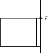 A uniform sign is supported against a wall at point P as shown in the figure. If the sign is a square   on a side and its mass is   what is the magnitude of the horizontal force that the wall at P experiences?   A)  20 N B)  0.00 N C)  7.8 N D)  98 N