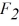 The figure shows two forces acting at right angles on an object. They have magnitudes   = 6.3 N and   = 2.1 N. What third force will cause the object to be in equilibrium (acceleration equals zero) ?   A)  6.6 N at 162° counterclockwise from   <sub>1</sub> B)  6.6 N at 108° counterclockwise from   <sub>1</sub> C)  4.2 N at 162° counterclockwise from   <sub>1</sub> D)  4.2 N at 108° counterclockwise from   <sub>1</sub>