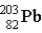 If astatine-207 decays by two α emission followed by an electron capture,what is the product nucleus? (Atomic number of astatine = 85)  A)    B)    C)    D)    E)   