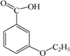 A mixture of ethanol and benzoic acid is heated in the presence of an acid.Which of the following is the primary product of this reaction? A)    B)    C)    D)    E)   