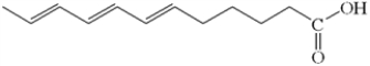 What is the classification of the molecule below?   A)  polymer B)  fatty acid C)  saccharide D)  carbohydrate E)  triglyceride