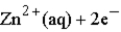 Calculate the value of the reaction quotient,Q,for the voltaic cell constructed from the following two half-reactions when the Zn<sup>2+</sup>ion concentration is 0.0110 M and the Ag<sup>+</sup> ion concentration is 1.27 M?   →     →   A)  8.66 × 10<sup>-3</sup> B)  6.82 × 10<sup>-3</sup> C)  115 D)  1.25 × 10<sup>-2</sup> E)  147