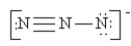 Which of the following is not a valid resonance structure for N<sub>3</sub><sup>-</sup>? A)    B)    C)    D)    E)  all are correct