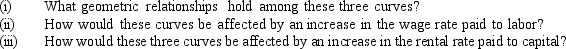Suppose labor is a variable input and capital is a fixed input,and consider a firm's short-run average,average variable,and marginal cost curves.   