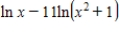 Write the following expression as a logarithm of a single quantity. ​   ​ A)    B)    C)    D)    E)   