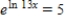 Solve the following equation for x. ​   ​ A)    B)    C)    D)    E)   