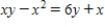 Determine whether y is a function of x. ​   ​ A) no B) yes