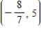Find the coordinates of a second point on the graph of a function f if the given point   is on the graph and the function is odd. ​ A)    B)    C)    D)    E)   