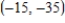 Find an equation of the line that passes through the points   and   . ​ A)    B)    C)    D)    E)   