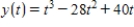 A particle moves in the xy​-plane for values of time t​ in the interval   according to the parametric equations   and ​   .For what value(s) of t in this interval is the line tangent to the path of the particle vertical? ​ A) ​3 only B) ​1.5,2.5,and 3.5 only C) ​2 and 3 only D) ​1.5,2.5,3 and 3.5 only