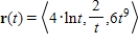 The position vector   describes the path of an object moving in space.Find the velocity v(t) of the object. ​ A)    ​ B)    ​ C)    ​ D)    ​ E)    ​