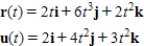 Use the properties of the derivative to find   given the following vector-valued functions. ​​   ​ A)    ​ B)    ​ C)    ​ D)    ​ E)    ​