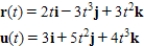 Use the properties of the derivative to find   given the following vector-valued functions. ​   ​ A)    ​ B)    ​ C)    ​ D)    ​ E)    ​