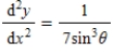 Find   and   if possible,and find the slope and concavity (if possible) at the point corresponding to   . ​   ​ A) ​   ,   ;at   : slope   and concave down B)    ,   ;at   : slope   and concave down C) ​   ,   ;at   : slope   and concave up D)    ,   ;at   : slope   and concave up E)    ,   ;at   : slope of   and concave down