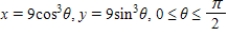 Find the area of the surface generated by revolving the curve about the given axis.   (i) x-axis; (ii) y-axis A)    B)    C)    D)    E)   