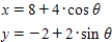 Sketch the curve represented by the parametric equations,and write the corresponding rectangular equation by eliminating the parameter. ​   ​ A)      B)    ​   C)    ​   D)    ​   E) none of the above