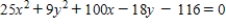 Find the vertices of the ellipse given by   . ​ A)    B)    C)    D)    E)   