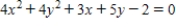 Classify the graph of the equation as a circle,a parabola,an ellipse,or a hyperbola. ​   ​ A) parabola B) circle C) ellipse D) hyperbola