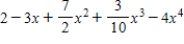 If the first five terms of the Taylor expansion for   about   are   ,then   ​ A) ​   B) ​   C) ​   D) ​  