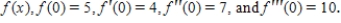For function   ​ Using the Taylor series expansion for   about   ,the second degree estimate for   is ​ A) ​4.335 B) ​4.750 C) ​4.420 D) ​5.240
