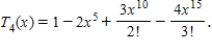 Let   be a function that is differentiable for all   .The Taylor expansion for   about   is given by   The first four nonzero terms of   are given by   -Show that   converges for all   .​​