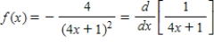 Use the power series   to determine a power series centered at 0 for the function   . ​ A)    B)    C)    D)    E)   