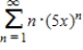 Identify the interval of convergence of a power series   . ​ A)    B)    C)    D)    E)   