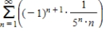 Find the sum of the convergent series   by using a well-known function.Round your answer to four decimal places. ​ A) 0.3365 B) 0.8755 C) 1.6487 D) 0.1823 E) 1.6094